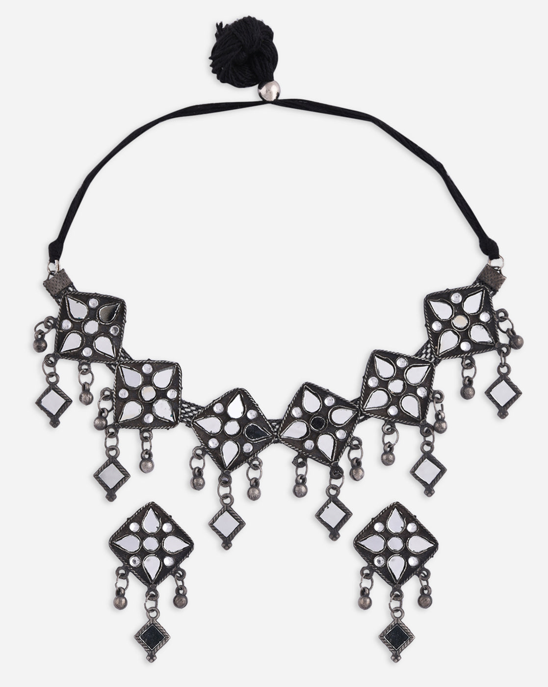 Tribal Noor Grid Oxidized Set