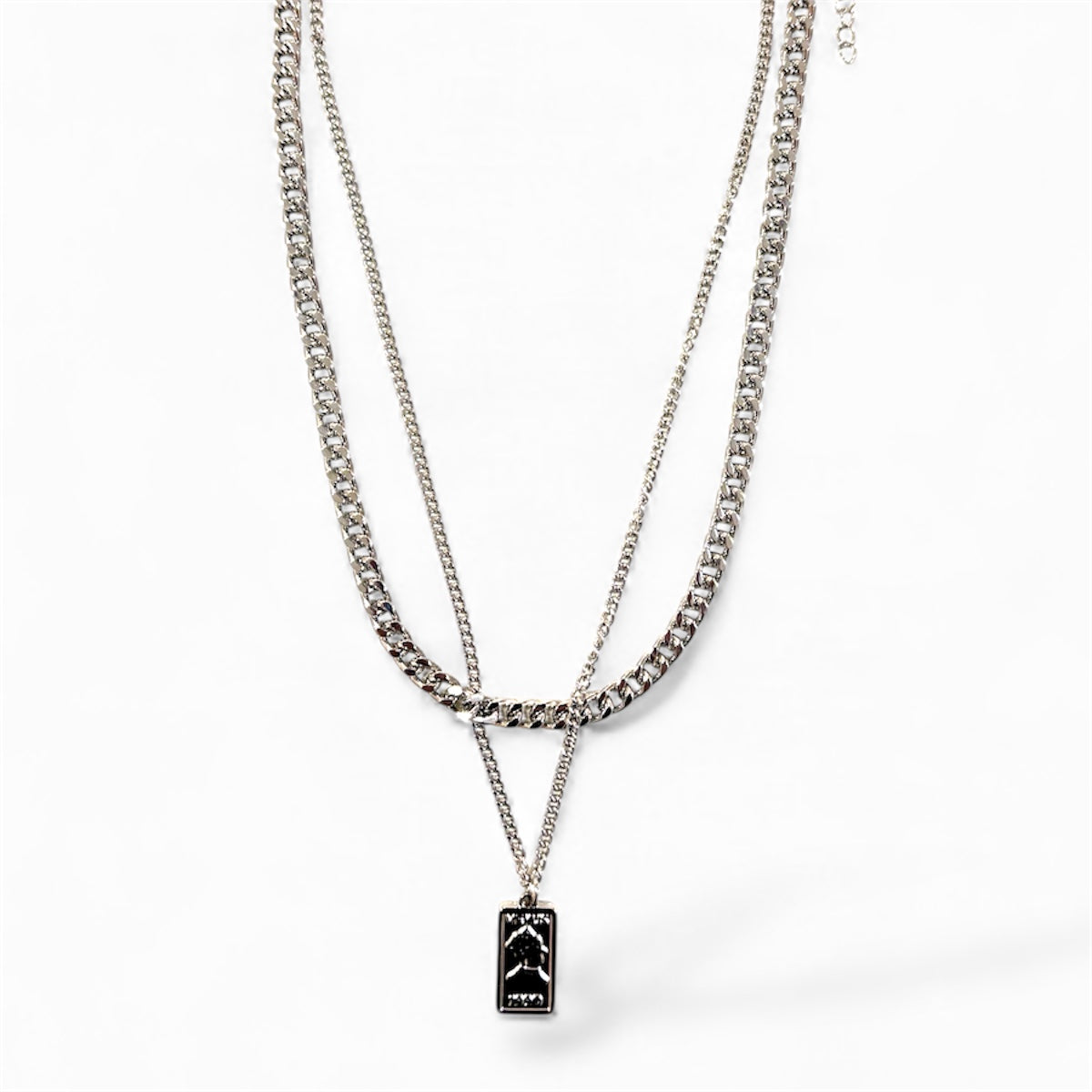 Stacked Chains with Statement Pendant for Men