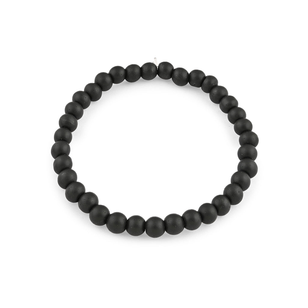 Set Of 3 Textured & Beaded Bracelet Set
