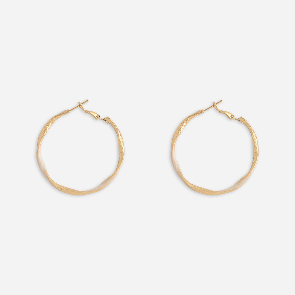 Twisted Oversized Hoop Earrings