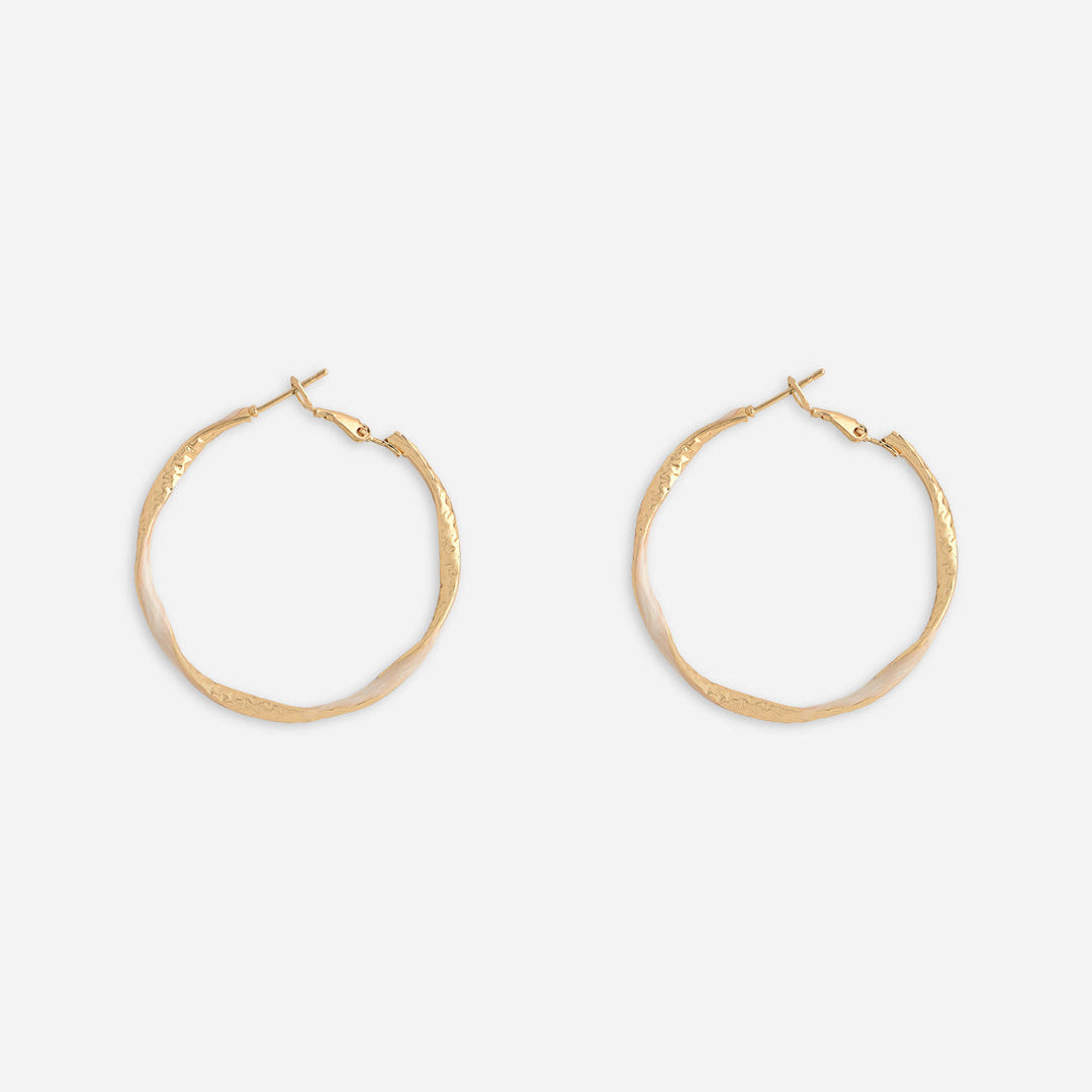 Twisted Oversized Hoop Earrings
