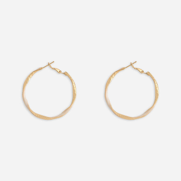 Twisted Oversized Hoop Earrings