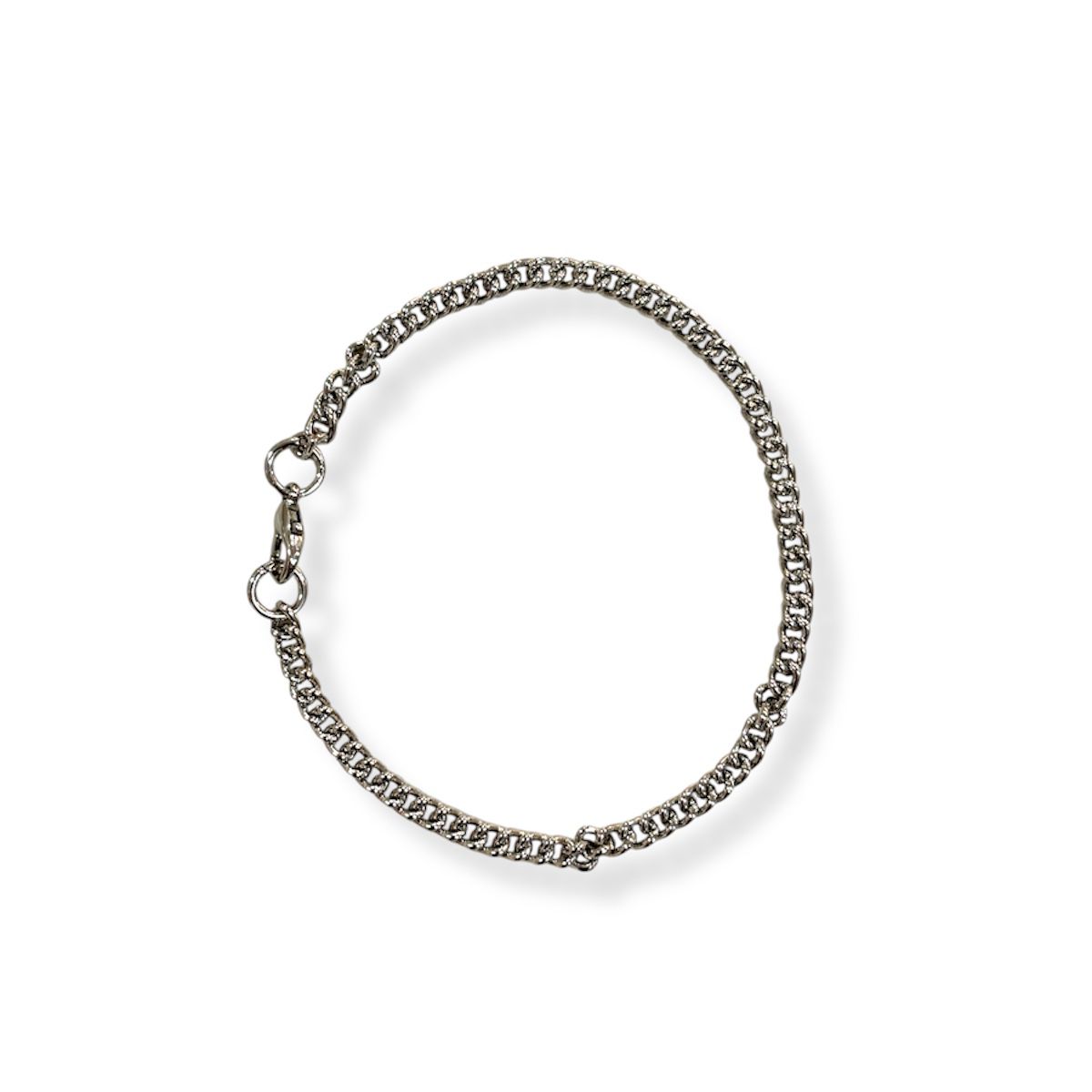 Silver Chain Dual Bracelet Set of 2