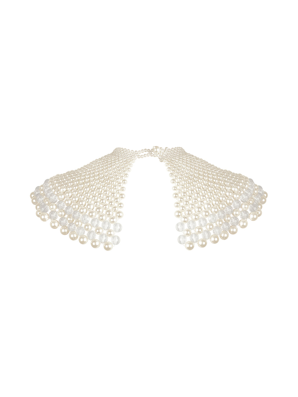 Goddess Pearl Wrap Around Cape Necklace