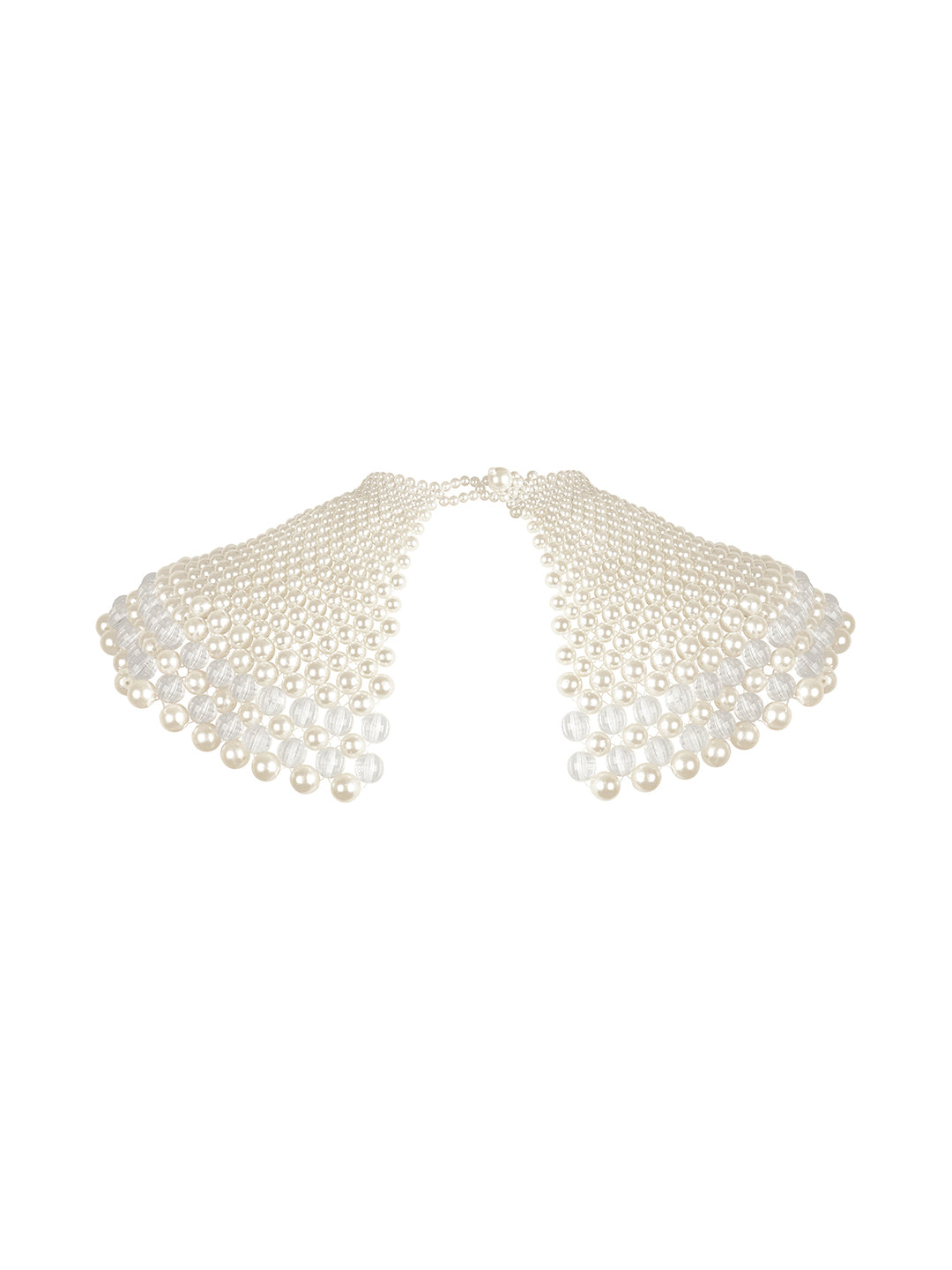 Goddess Pearl Wrap Around Cape Necklace
