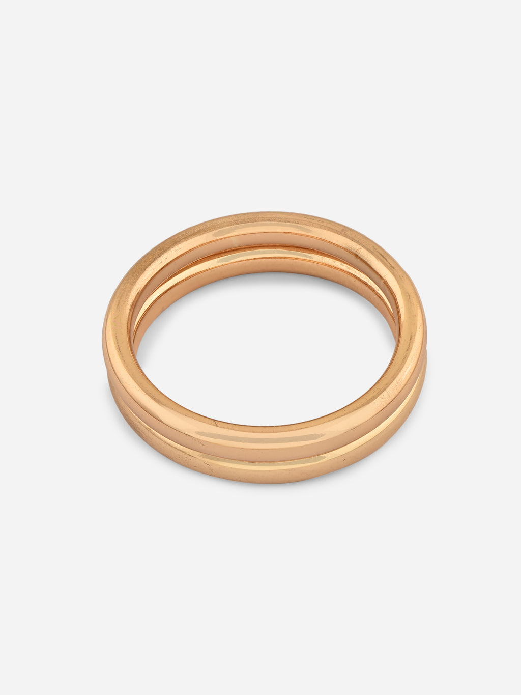 Golden Radiance Classic Round Bangles Set (Set of 2-2.8)