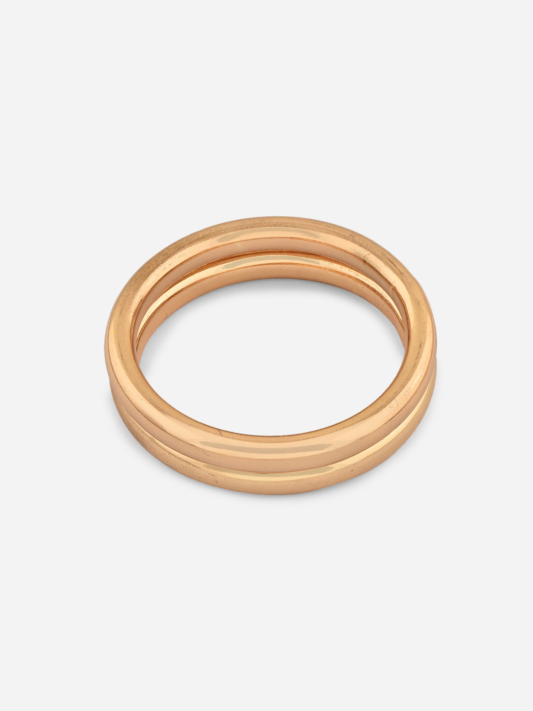 Golden Radiance Classic Round Bangles Set (Set of 2-2.8)