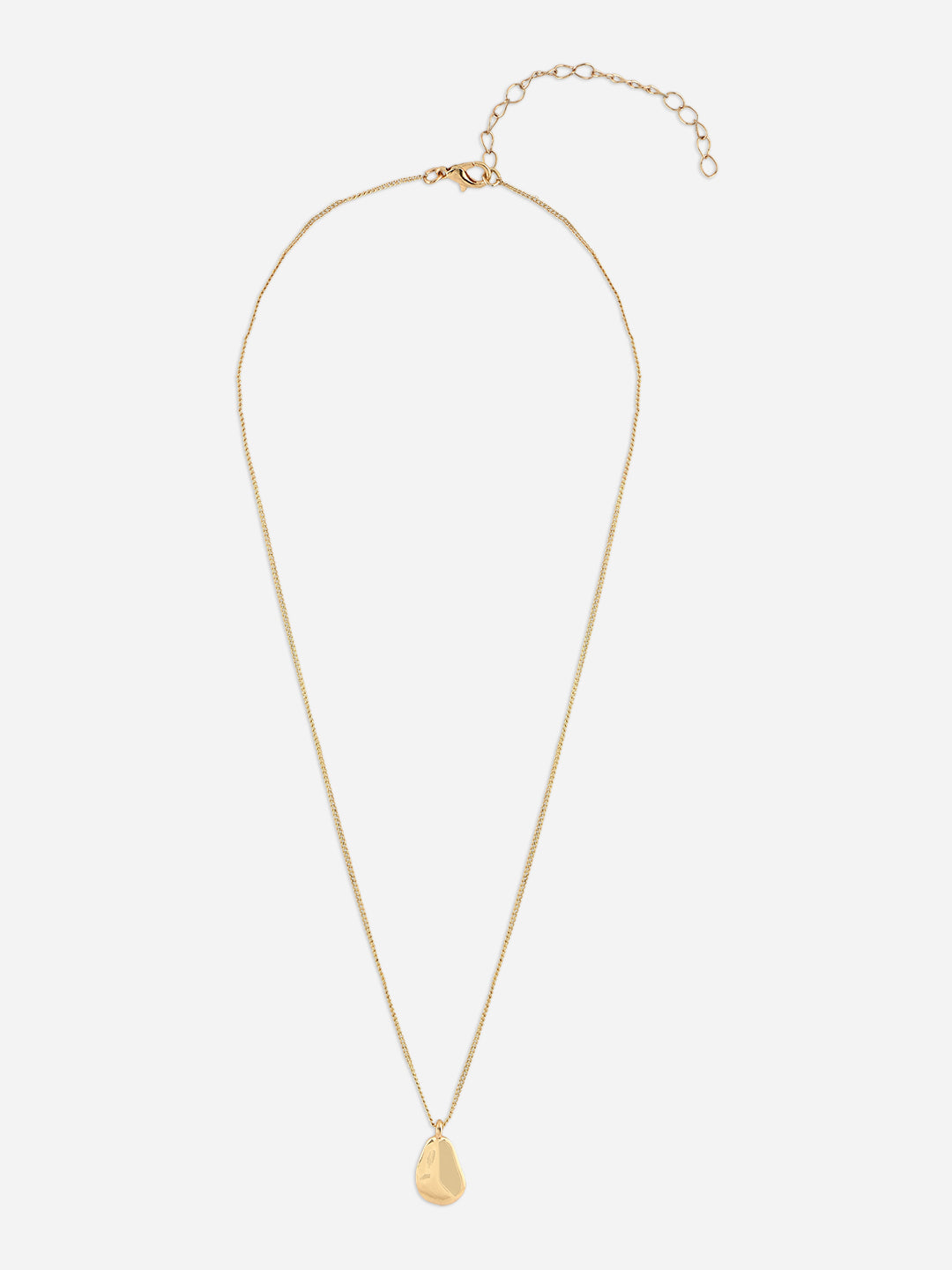 Sleek Abstract Pendant Necklace
