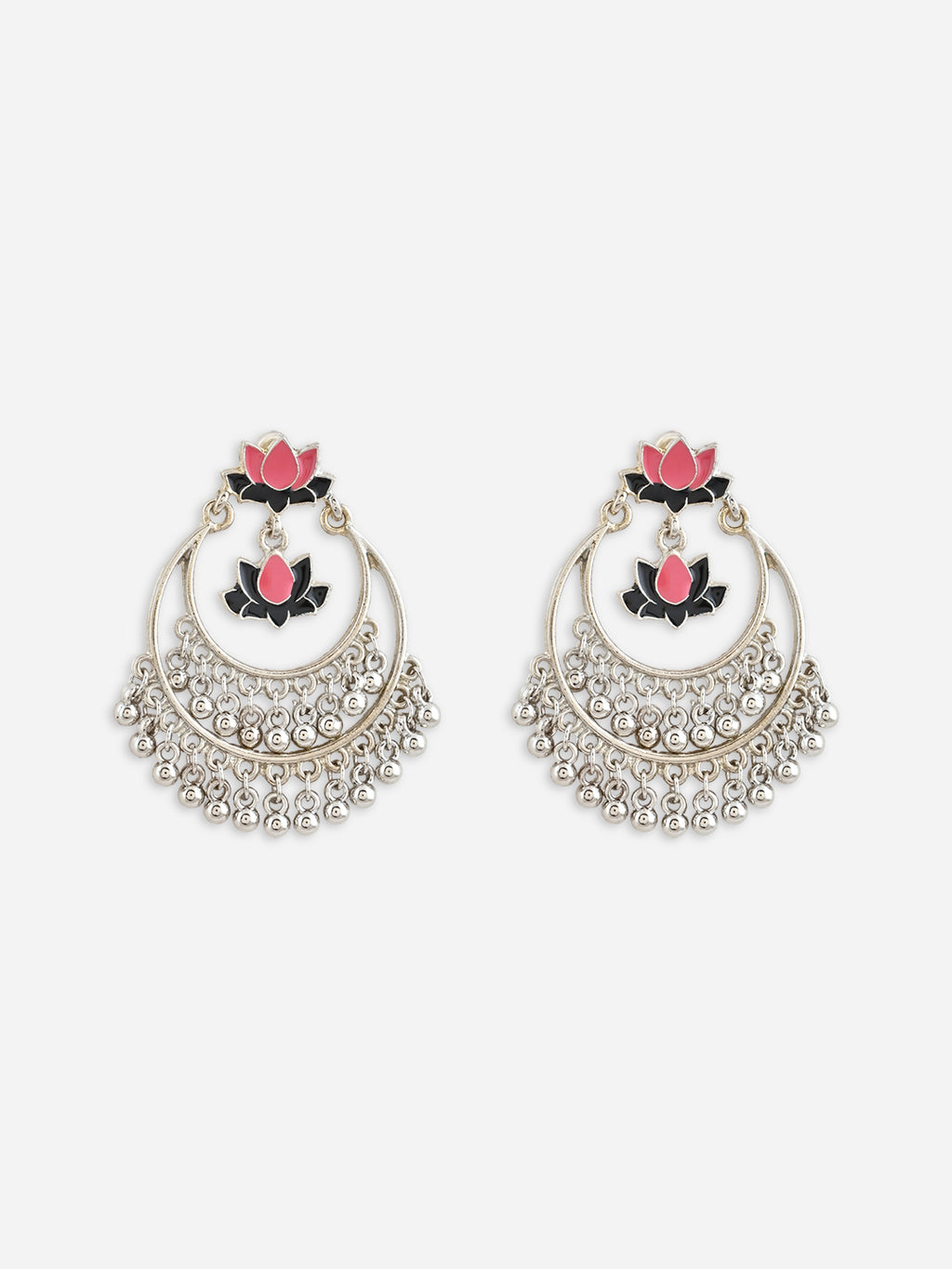 Heritage Lotus Chandbali Earrings