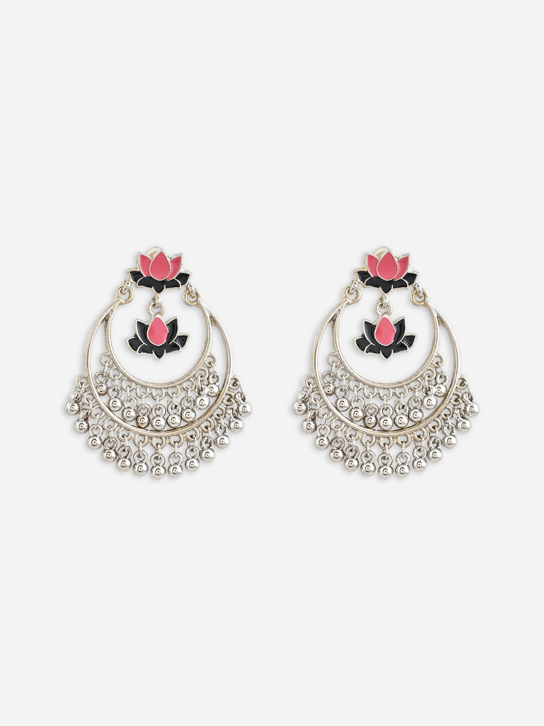 Heritage Lotus Chandbali Earrings