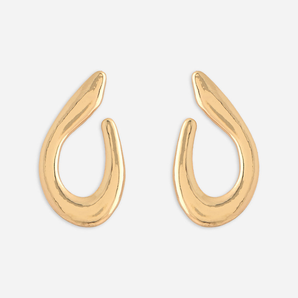 Fortune Molten Horseshoe Stud Earrings
