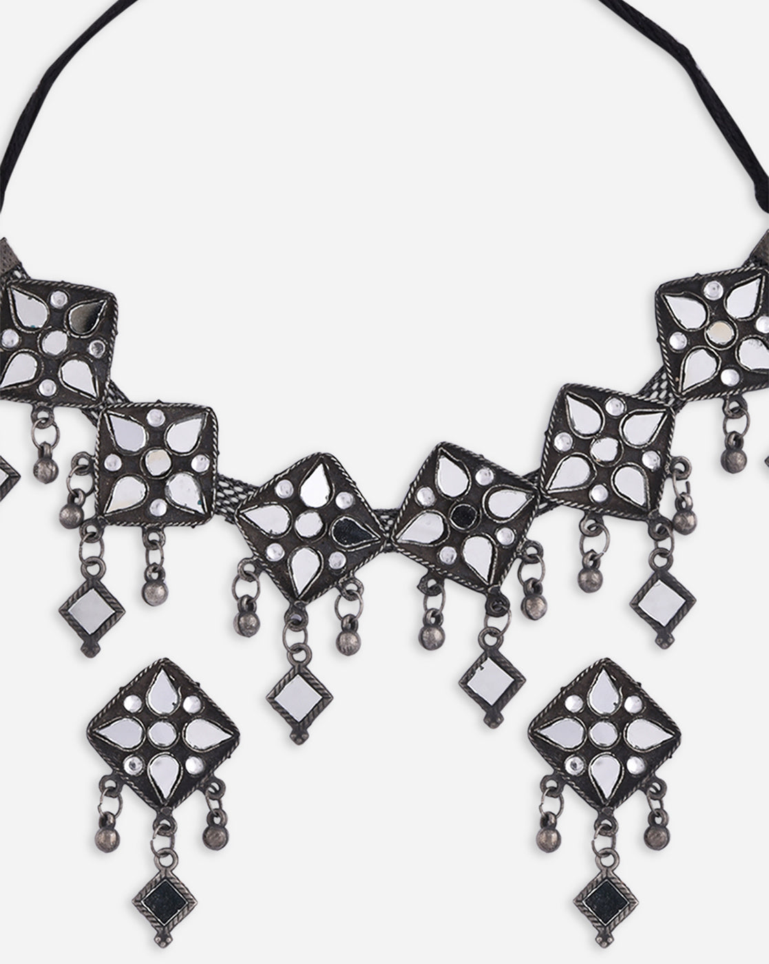 Tribal Noor Grid Oxidized Set