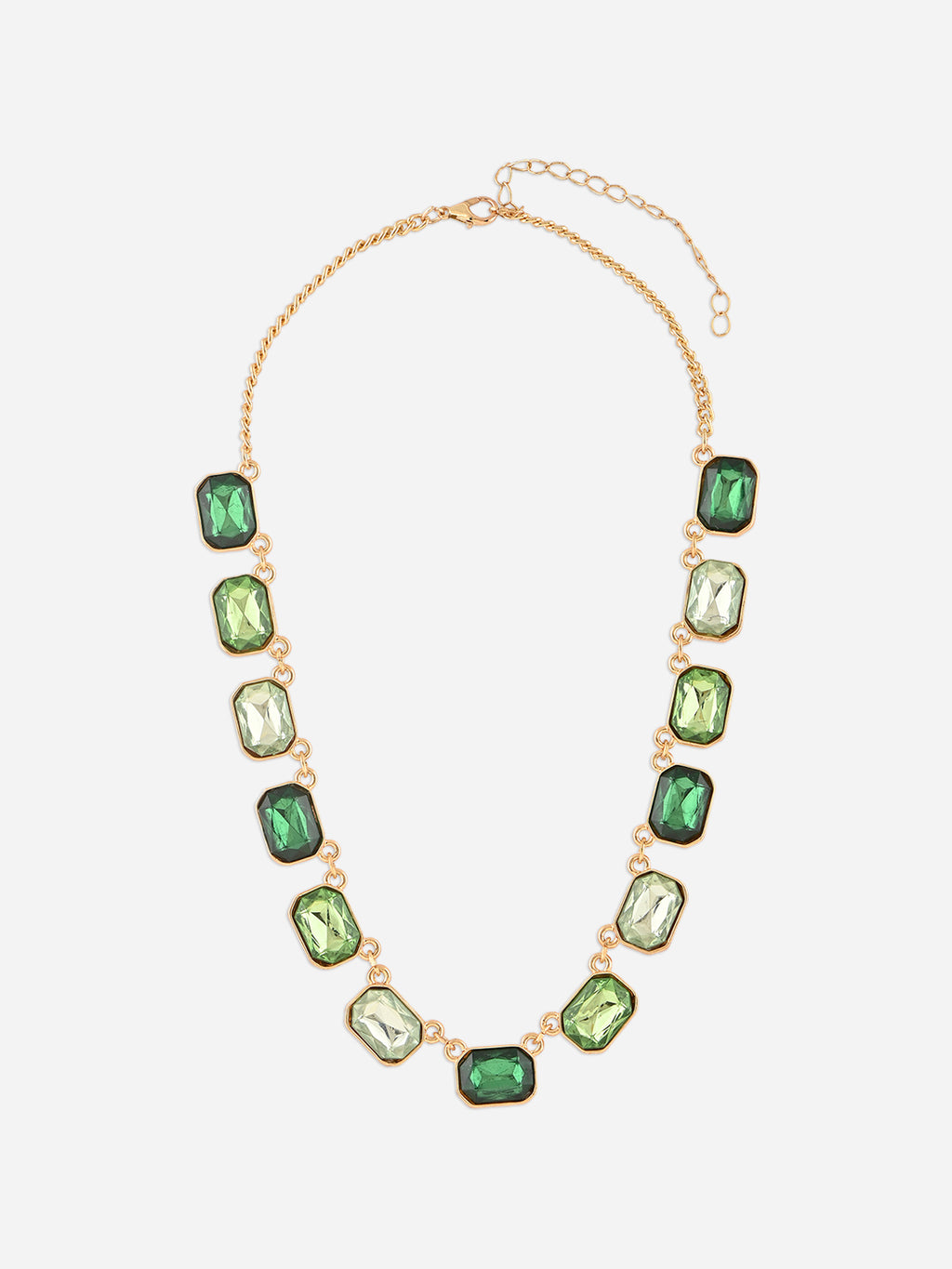 Green Queen Golden Choker Necklace