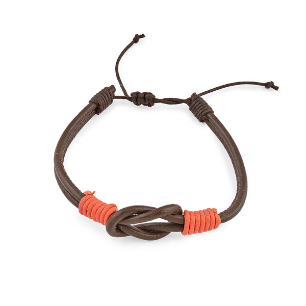 Rust & Onyx Men's Bracelet Set of 4