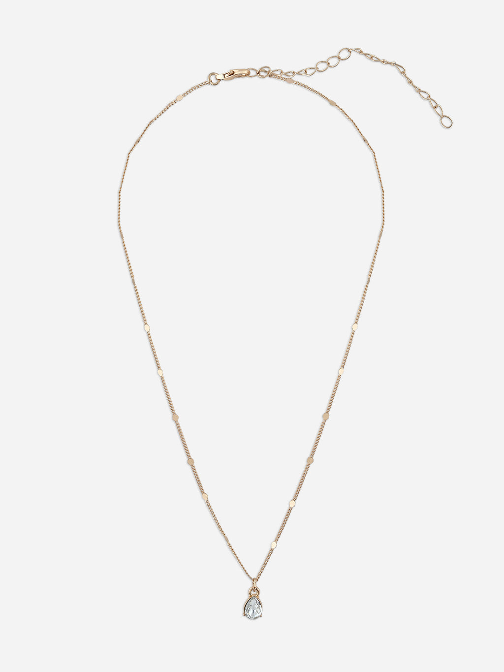 CZ Accent Gold 3 Layered Necklace