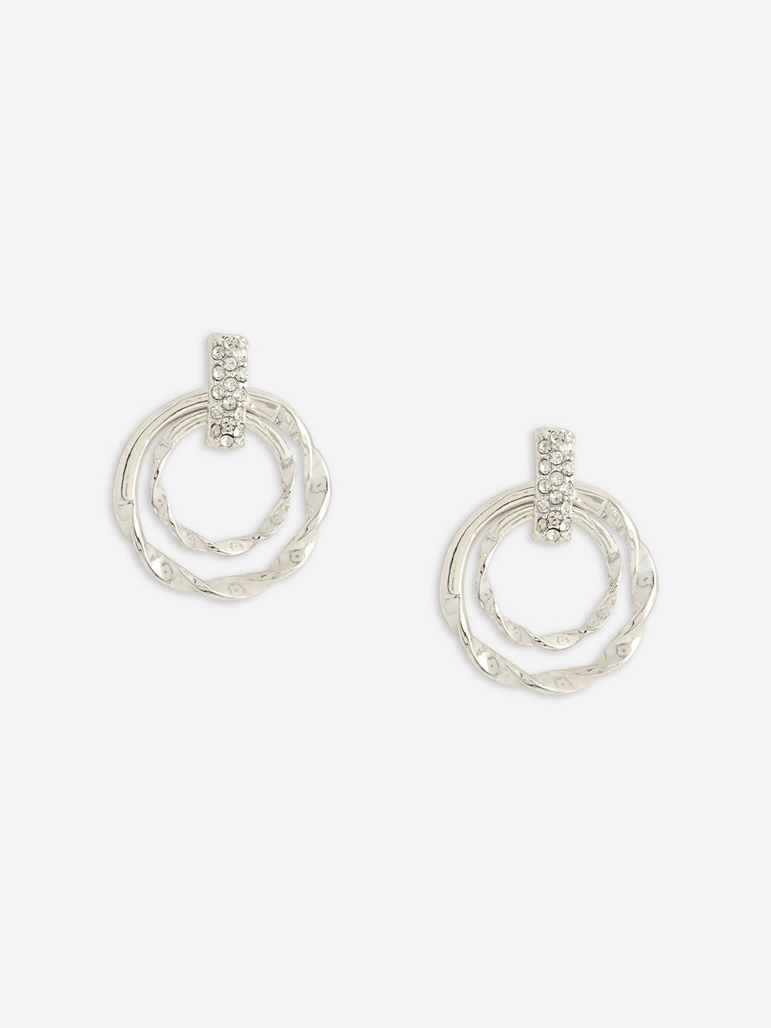Graceful Ring Cascade CZ Drop Earrings