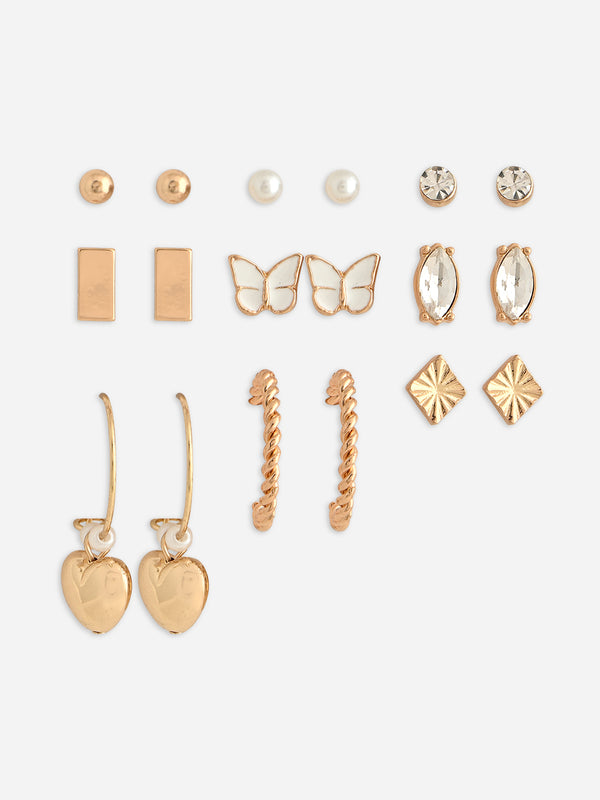 Versachic Earring Set (9 Pairs)