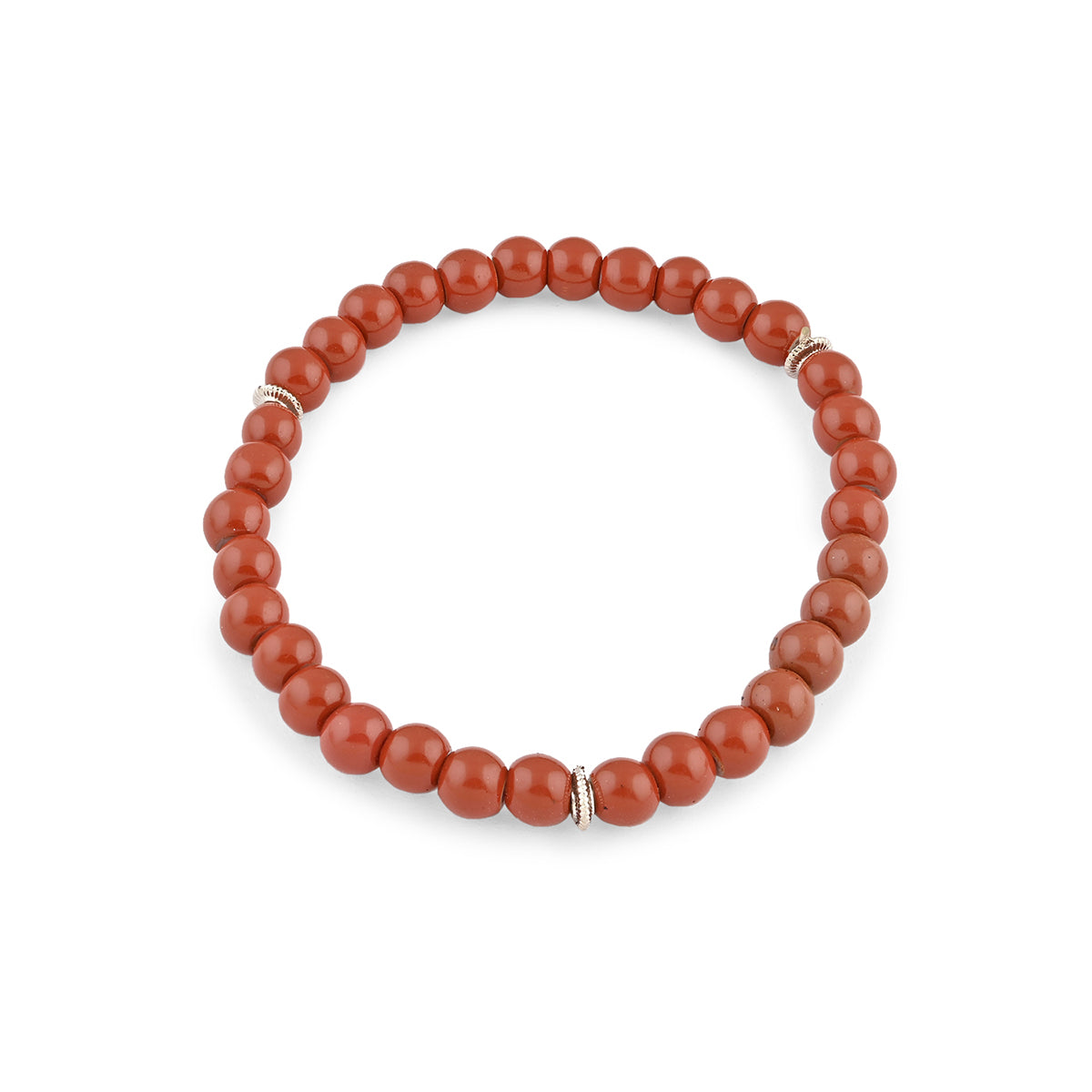 Rust & Onyx Men's Bracelet Set of 4