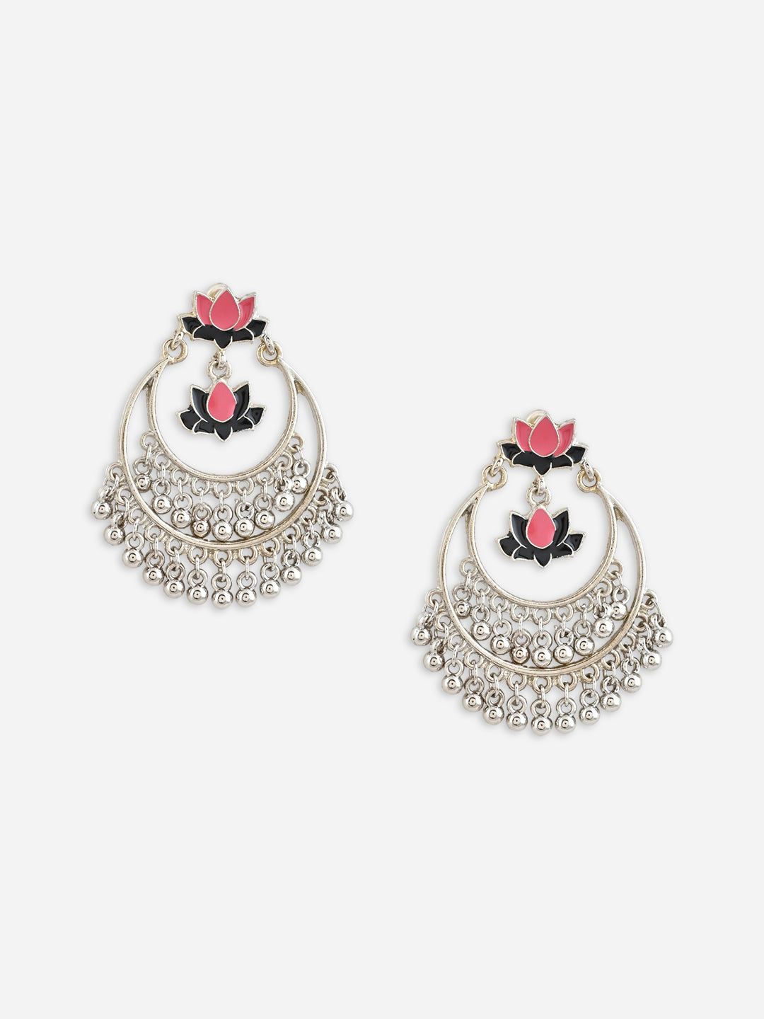 Heritage Lotus Chandbali Earrings