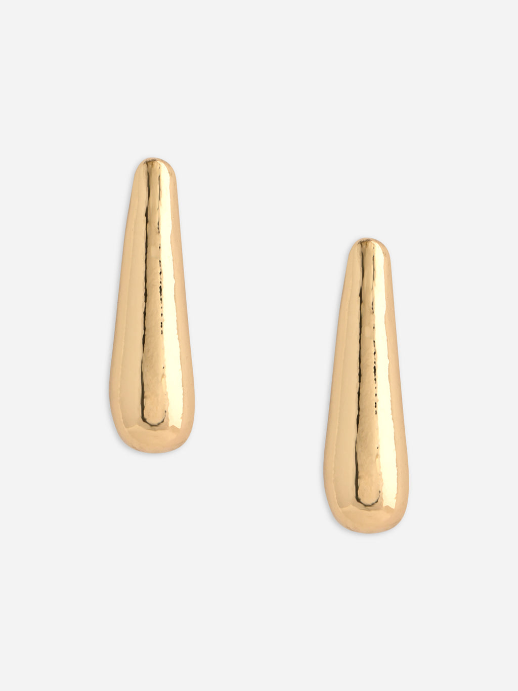 Modern Gold Freeform Stud Earrings