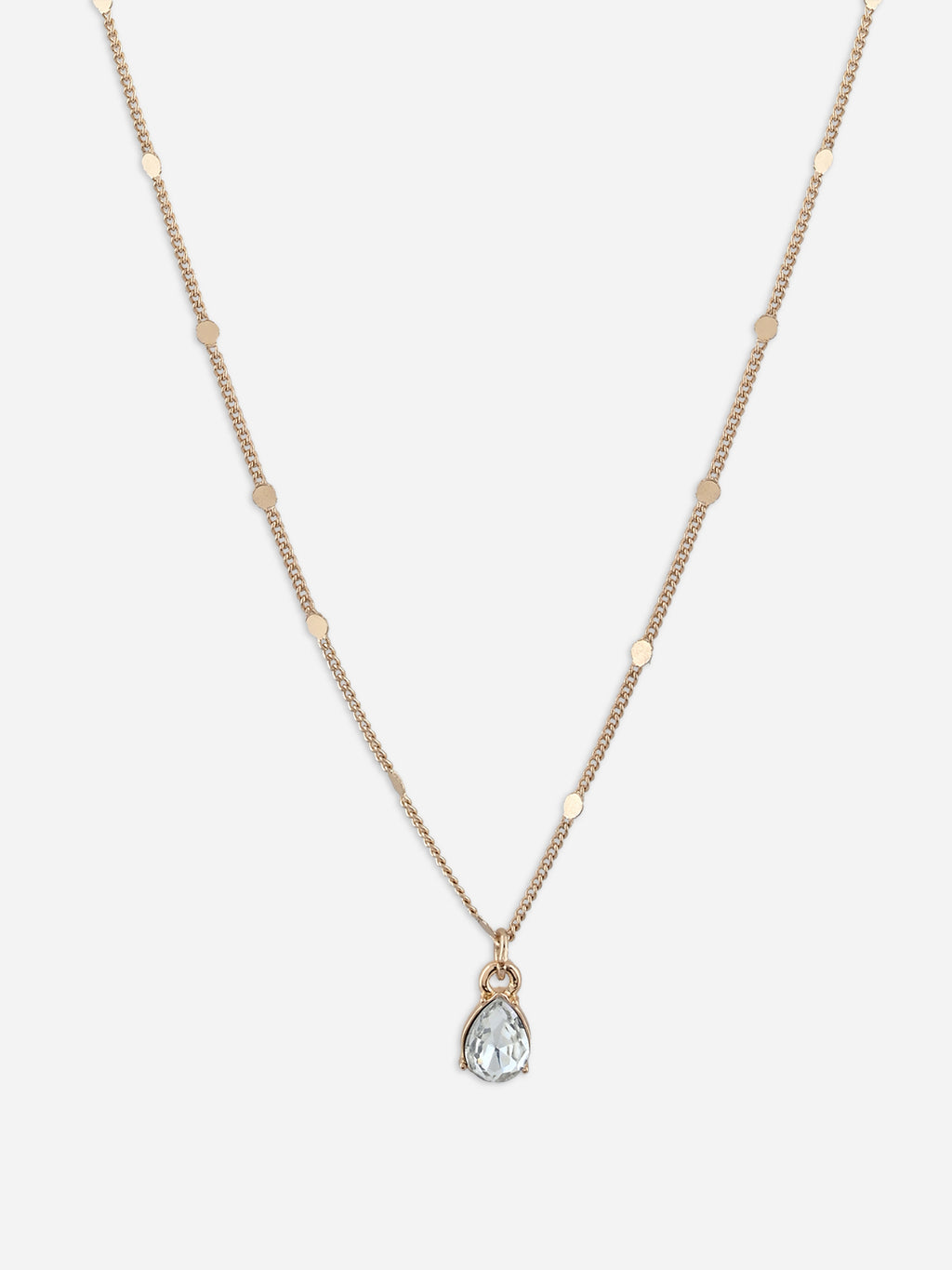 CZ Accent Gold 3 Layered Necklace