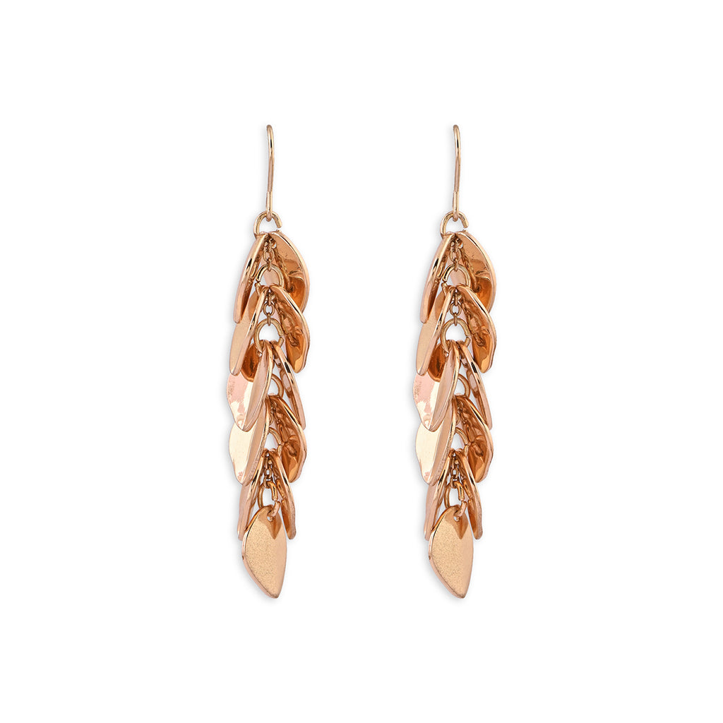 Gold Leaf Drop Earrings