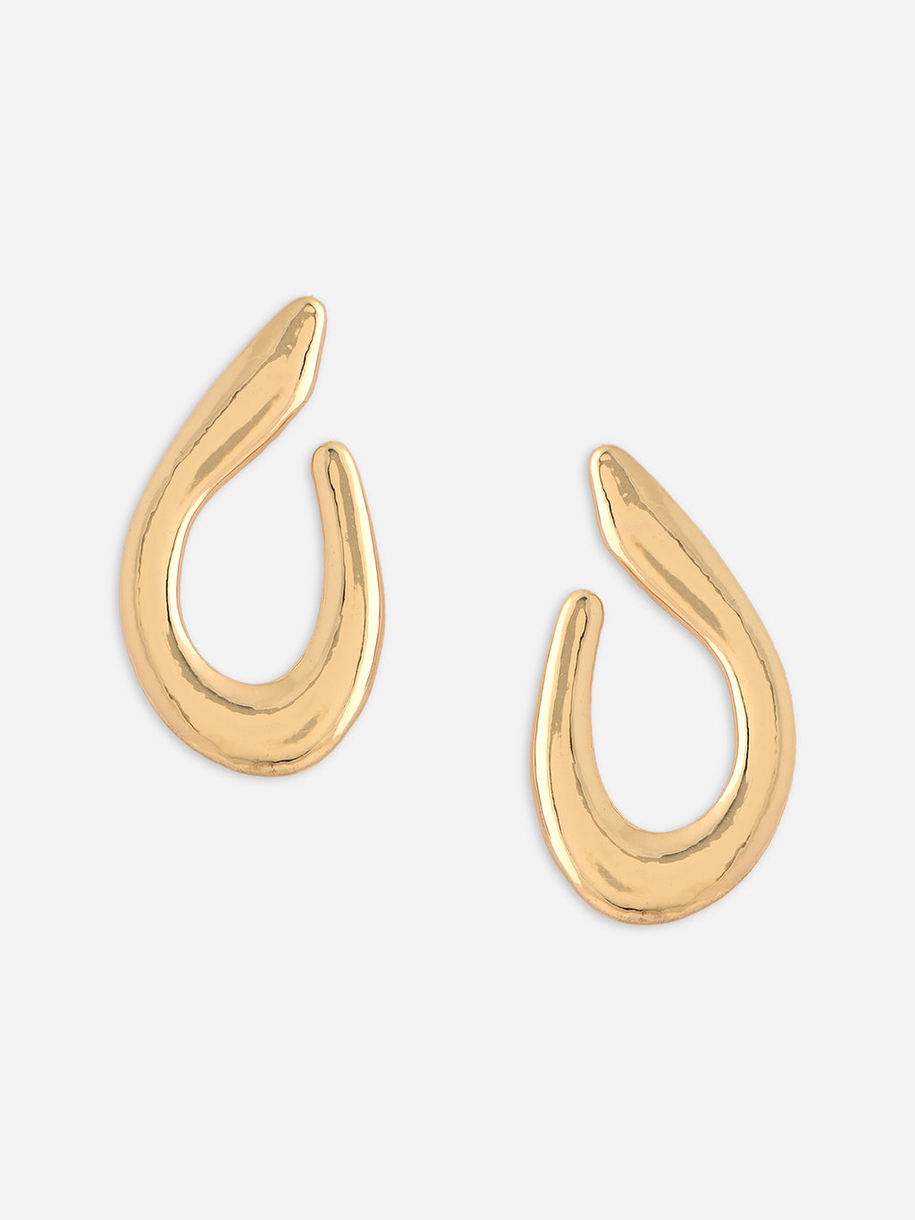 Fortune Molten Horseshoe Stud Earrings