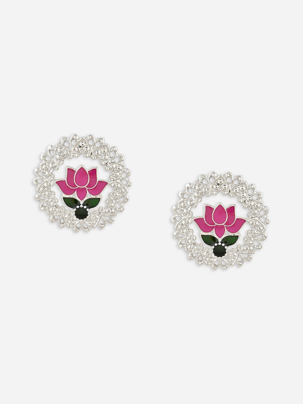 Heritage Lotus Stud Earrings