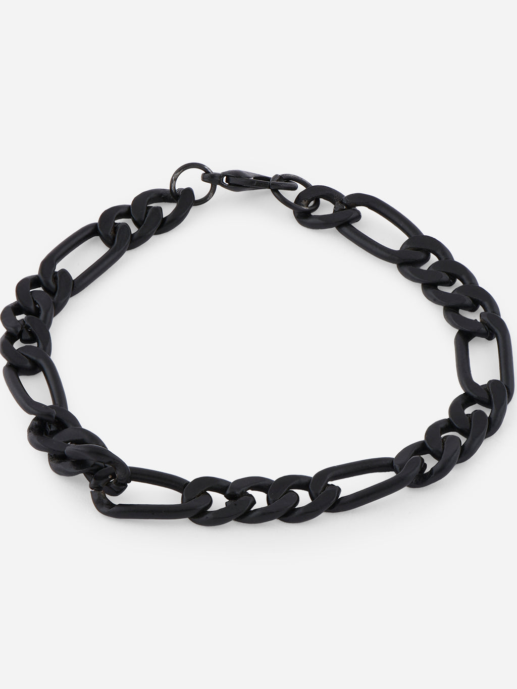 Black Link Bracelet For Men