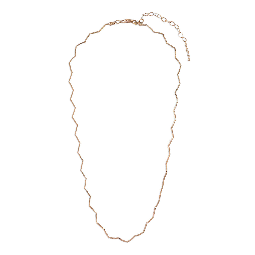 Gold Zigzag Choker Necklace