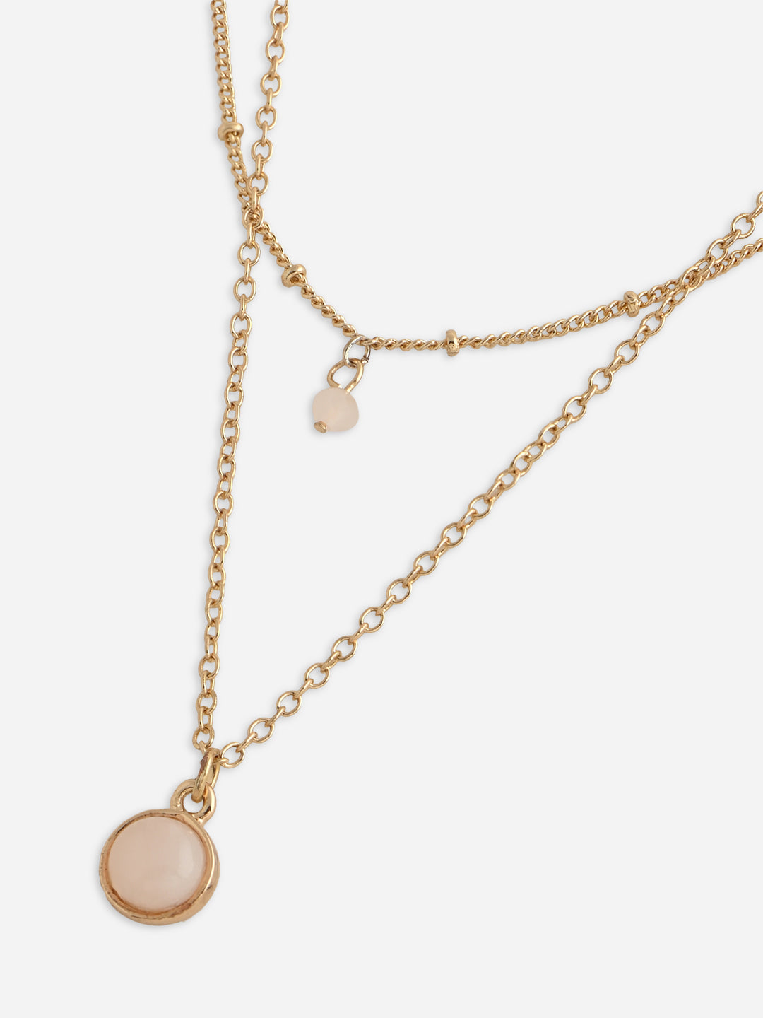 Blush Pearl Gold Layered Necklace