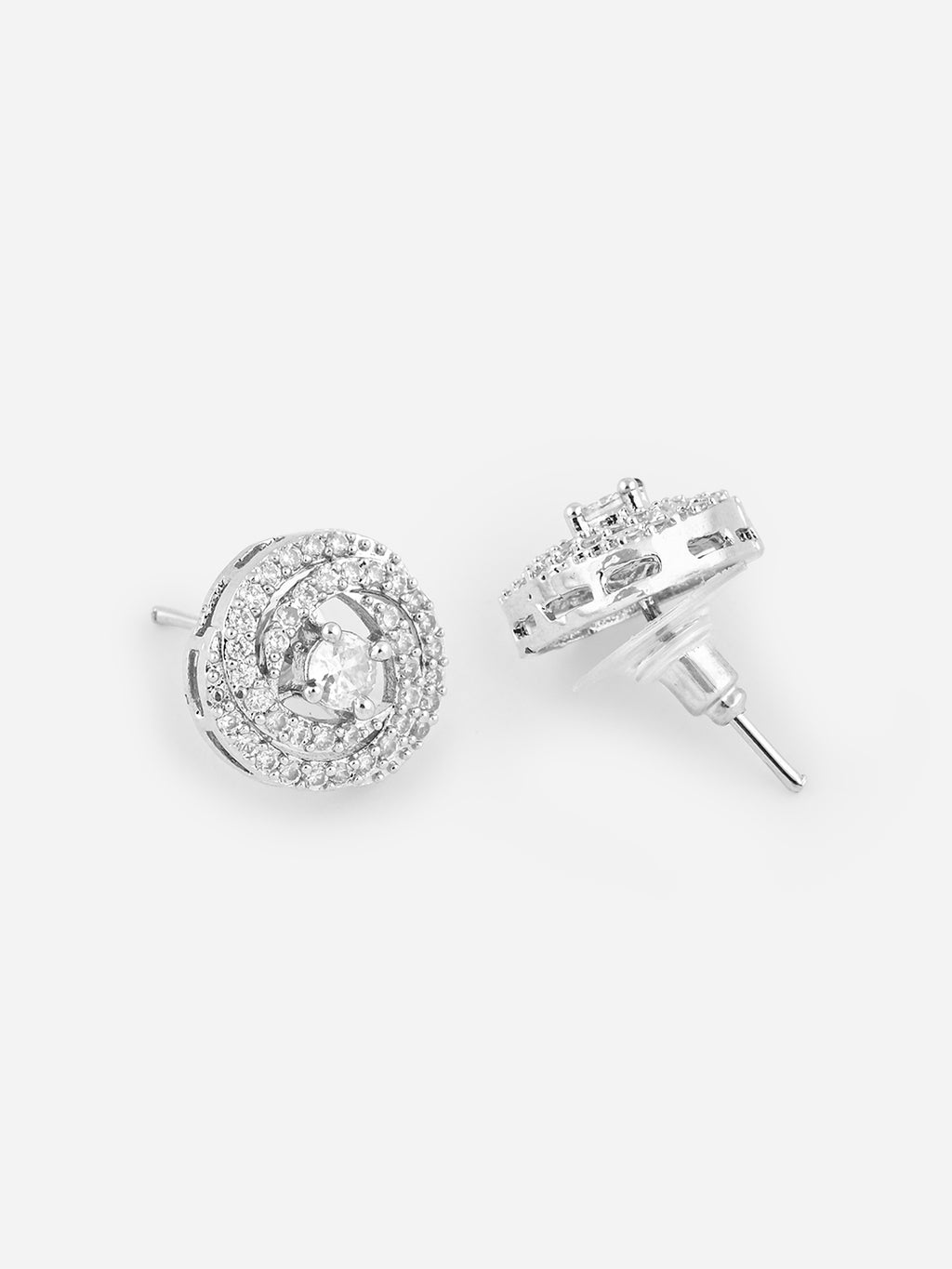 Women silver Plated Necklace and earrings set