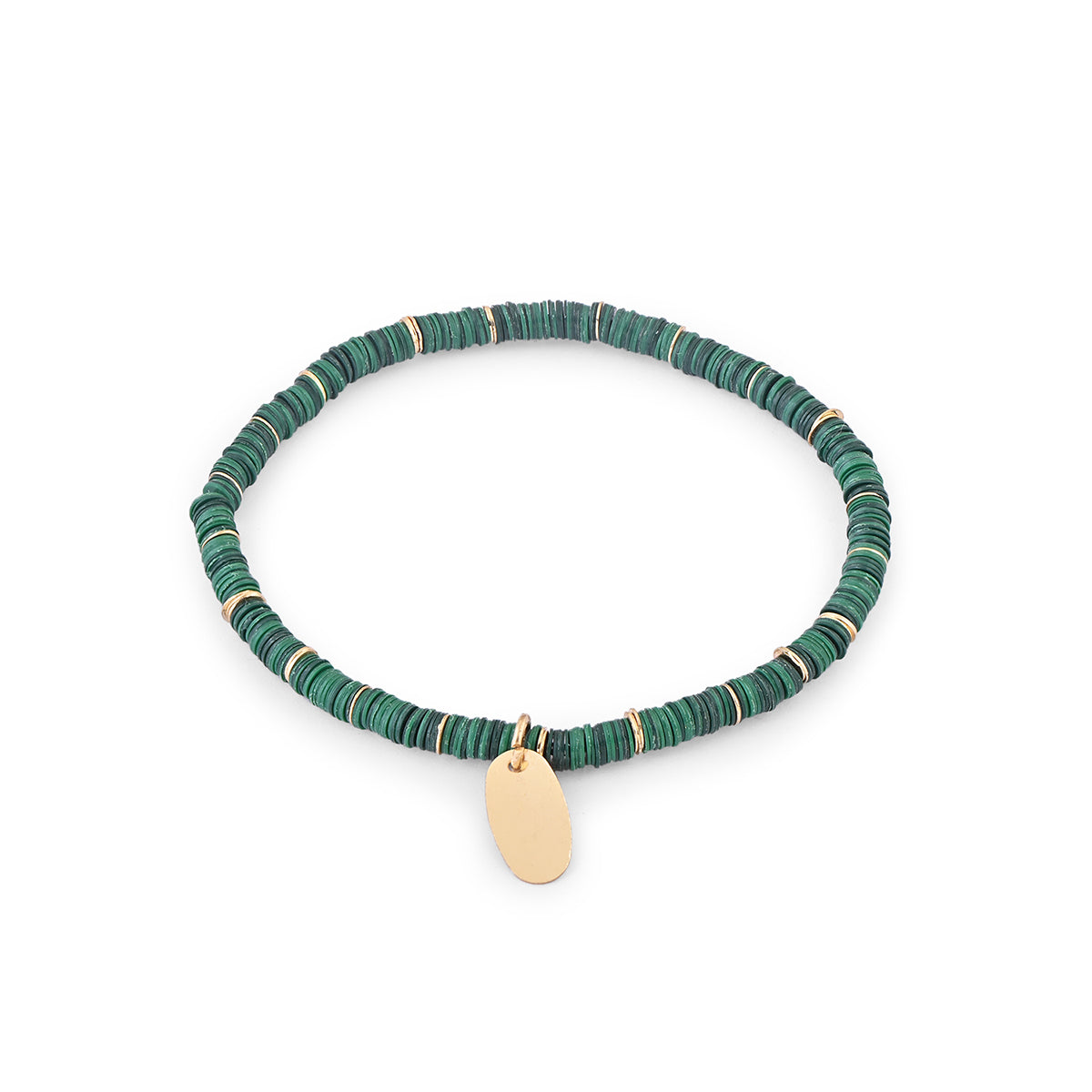 Multi-Layer Green Beaded Bracelet