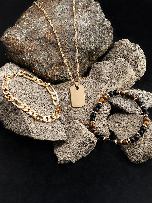 The Bro Code Mens Multipack Beaded Jewellery Set