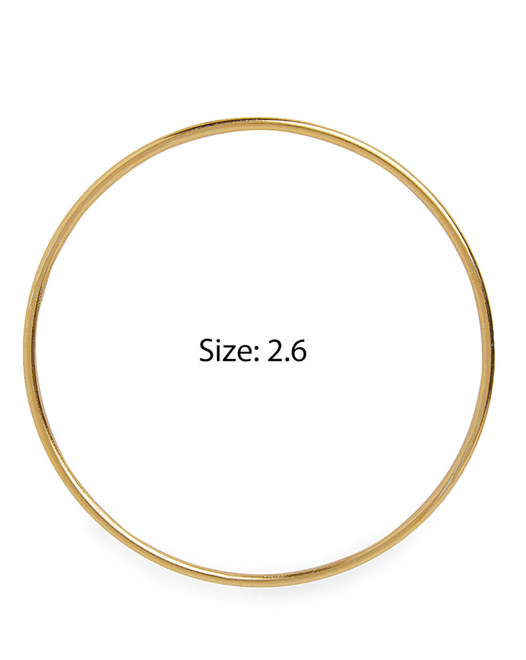 Fida set of 18 gold-plated metal bangles for women – sleek traditional Indian jewellery stack dimension