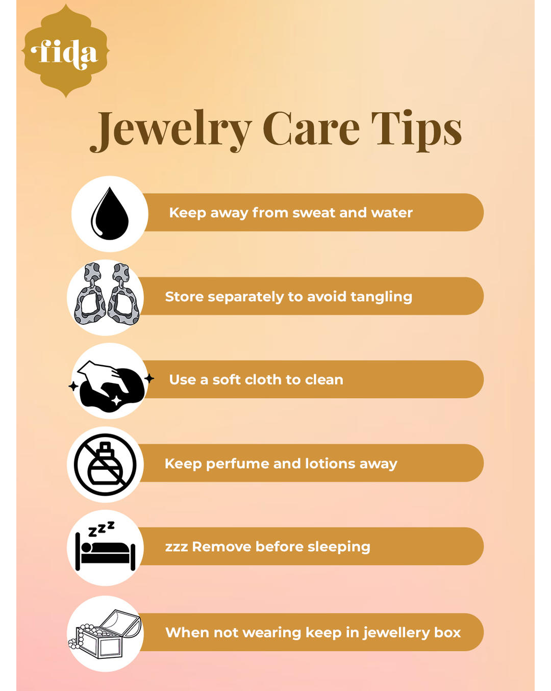 fida jewelry care