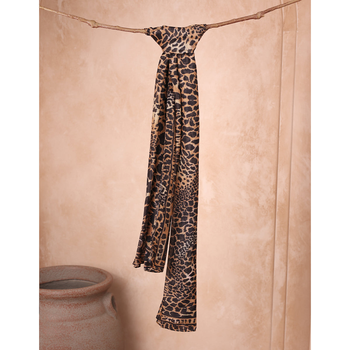 Luxury Multicolour Tiger/Leopard Animal Print Dupatta