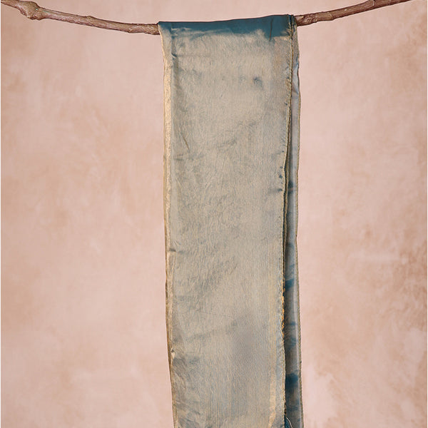 Lustrous Green & Golden Shimmer Dupatta