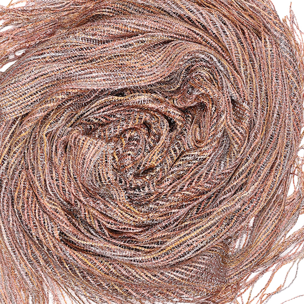 Ethereal Gold & Copper Shimmer Knit Dupatta