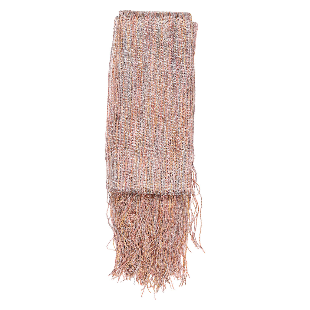 Ethereal Gold & Copper Shimmer Knit Dupatta