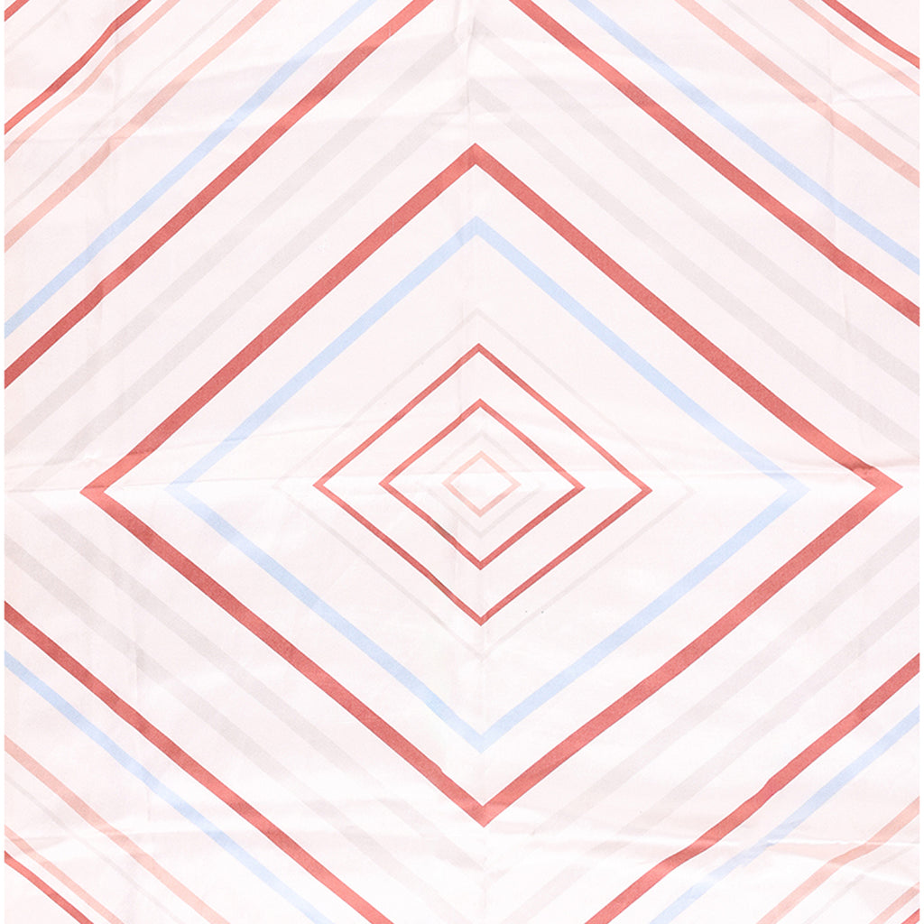 Chic Tangerine & Multi-Stripe Print Bandana