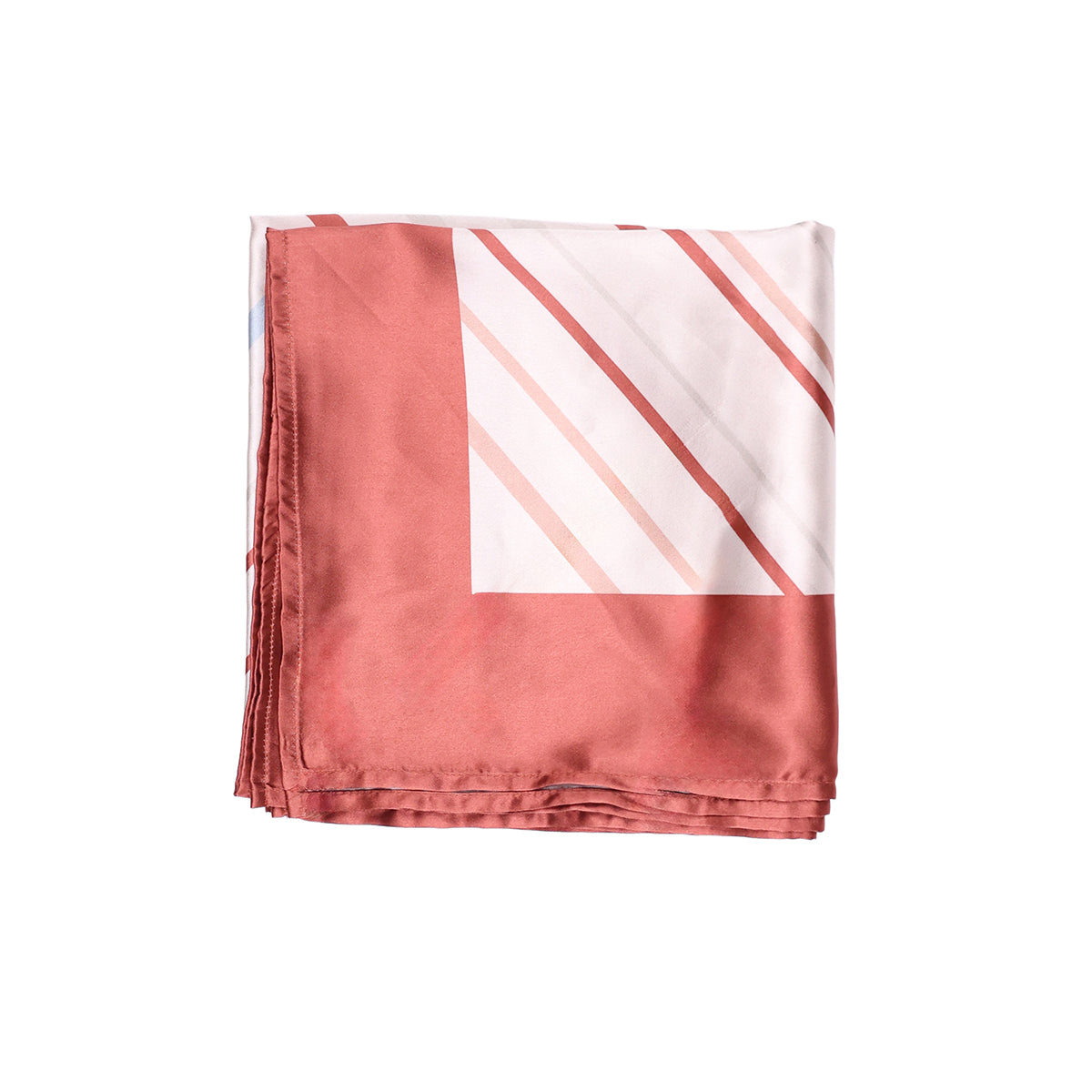 Chic Tangerine & Multi-Stripe Print Bandana