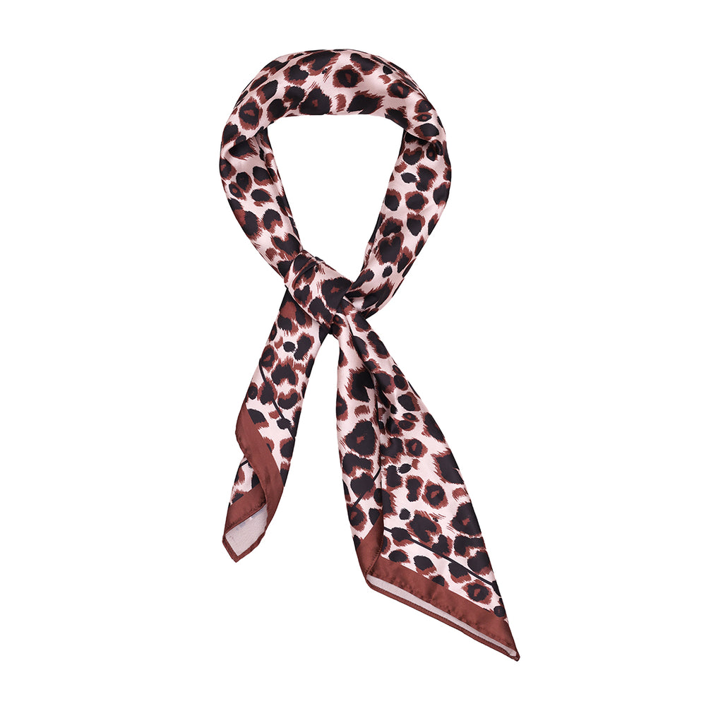 Brown & Black Animal Print Bandana