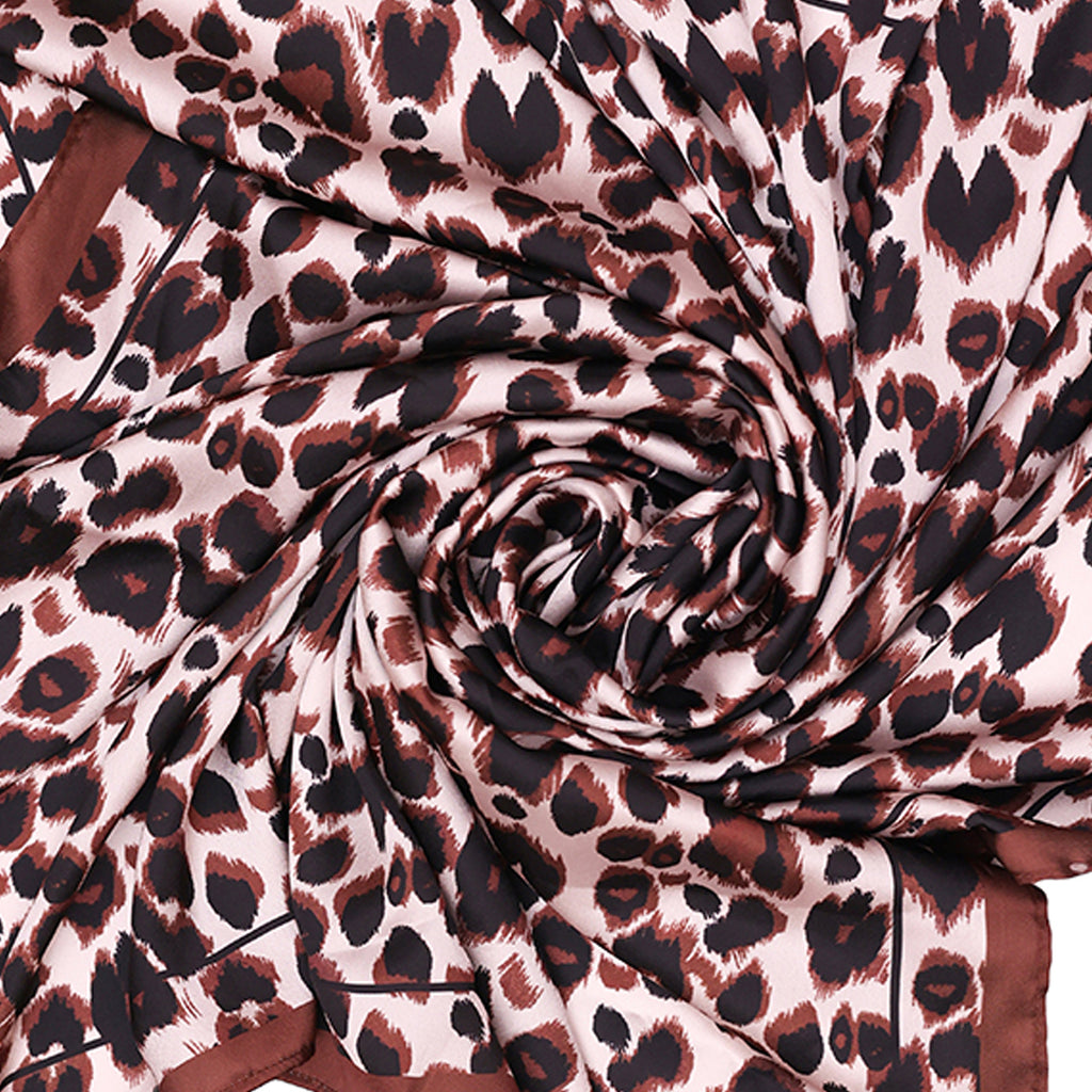 Brown & Black Animal Print Bandana