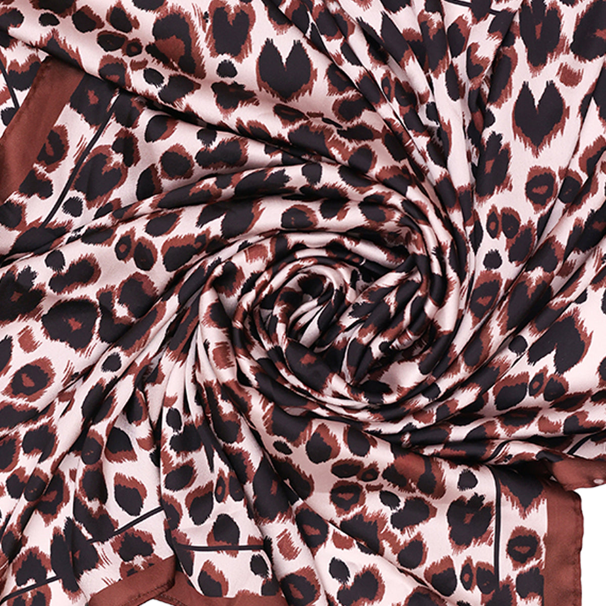 Brown & Black Animal Print Bandana