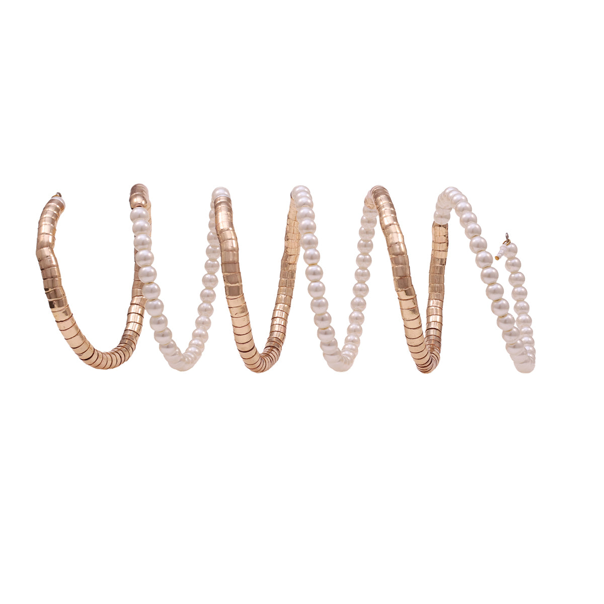 Golden Imitation Pearl Adjustable Cuff