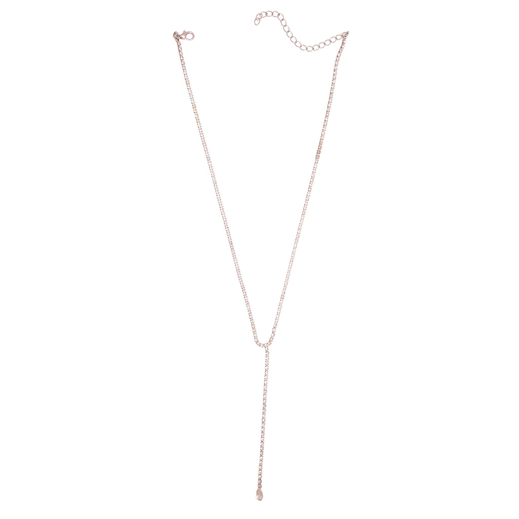Brilliant Crystal Chain Drop Y-Necklace