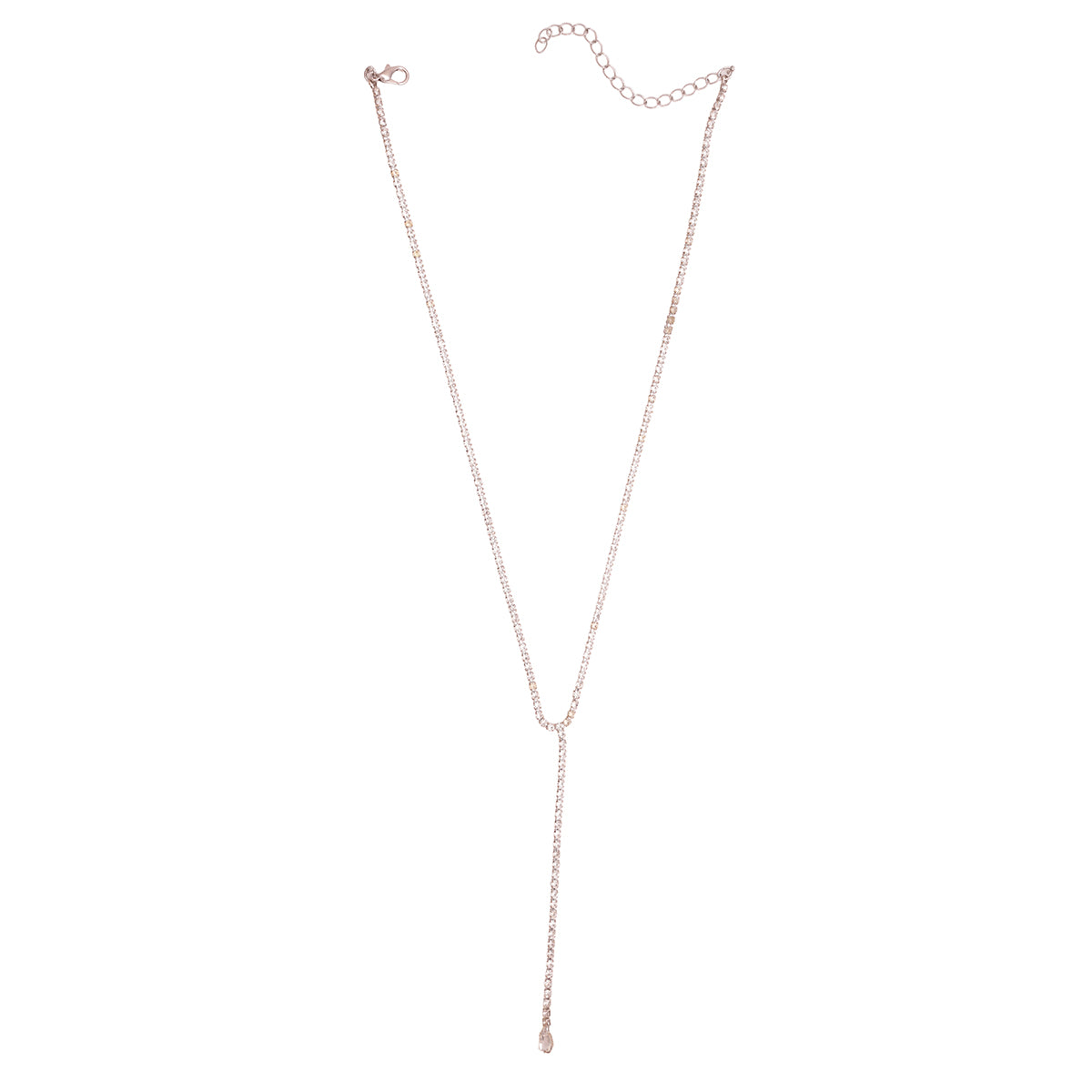 Brilliant Crystal Chain Drop Y-Necklace