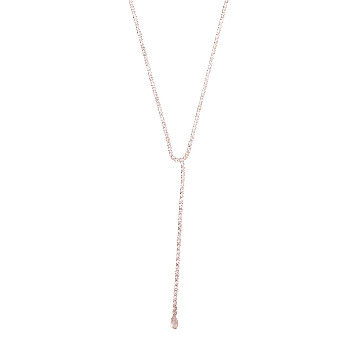 Brilliant Crystal Chain Drop Y-Necklace