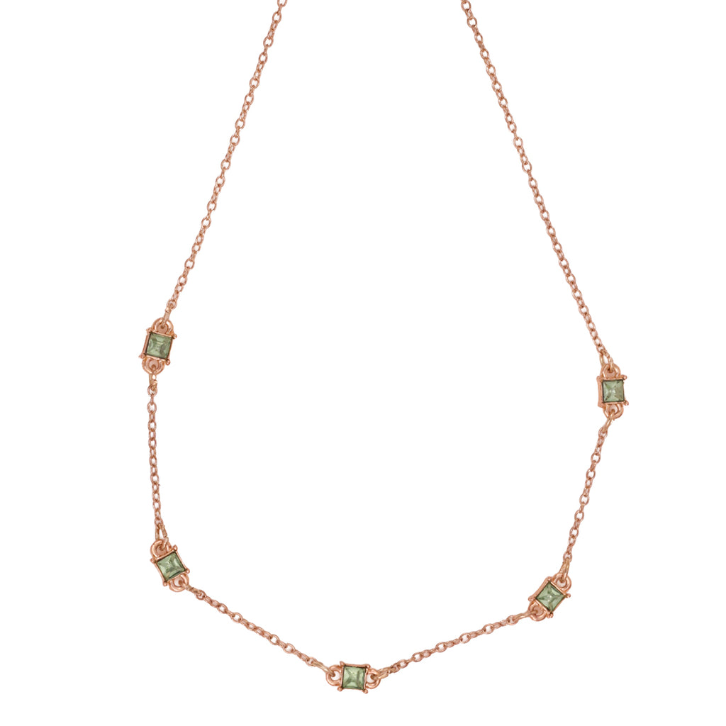 Emerald Link Stone Gala Choker Necklace